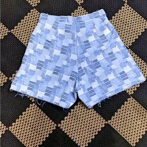 VTG Custom Denim Patchwork High Waisted Shorts